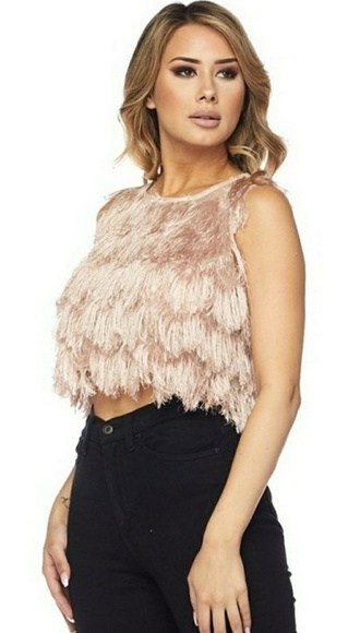 🚨⬇️SALE!💥 Fringe Crop Top - Picture 3 of 5